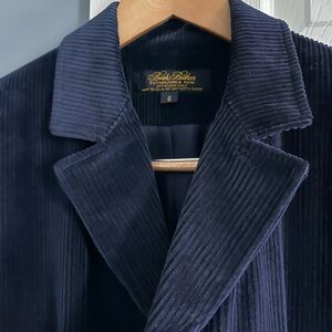 Brooks Brothers Navy Blue Corduroy Blazer
